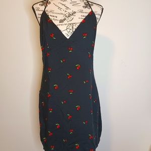NWT Wild Honey Printed Cami Dress, Size large, Black.